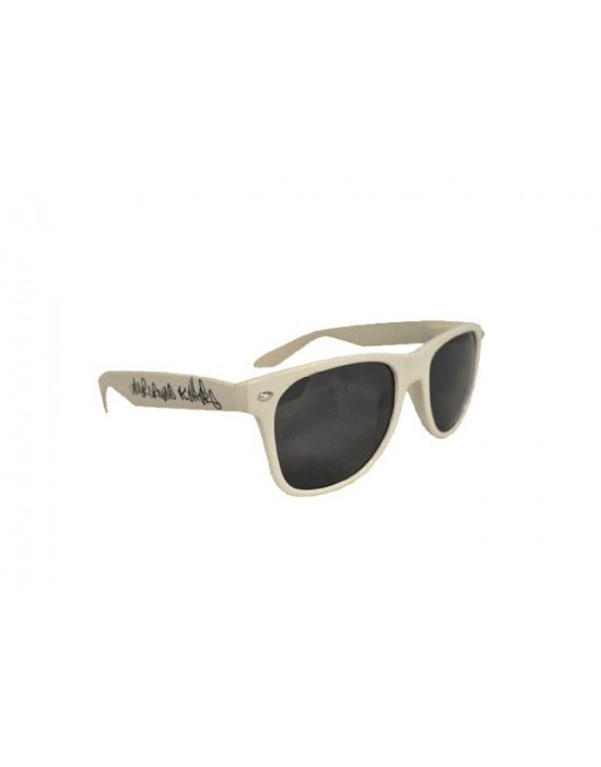 Underground Kulture White Retro Drifter Style Sunglasses Unisex 
